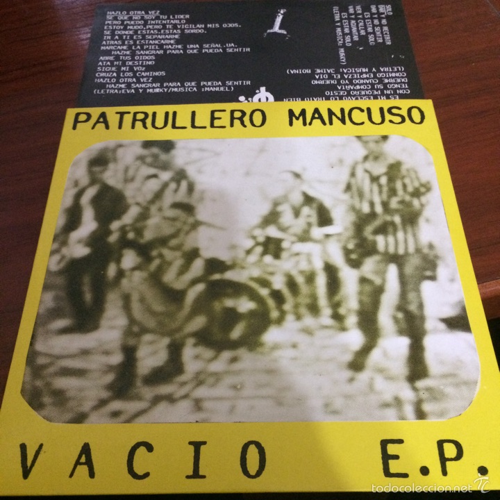 PATRULLERO MANCUSO-VACIO E.P-NUEVO A ESTRENAR 1990.PUNK (Música - Discos de Vinilo - EPs - Grupos Españoles de los 90 a la actualidad)