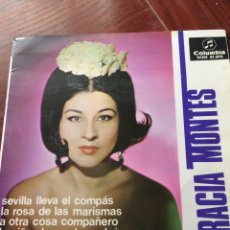 Discos de vinilo: GRACIA MONTES-SEVILLA LLEVA EL COMPAS-EP-1965-SIN USAR. Lote 56665680