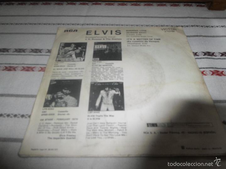 Discos de vinilo: ELVIS BURNING LOVE 1972 - Foto 2