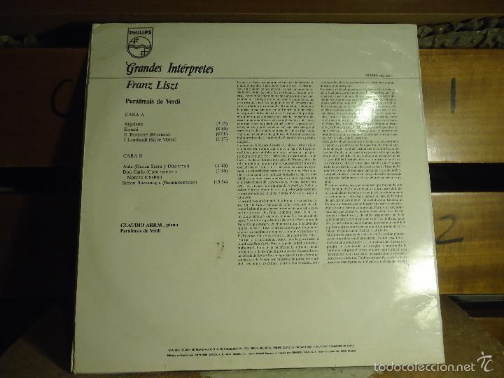 Discos de vinilo: ANTIGUO DISCO VINILO - GRANDES INTERPRETES ARRAU - Foto 2