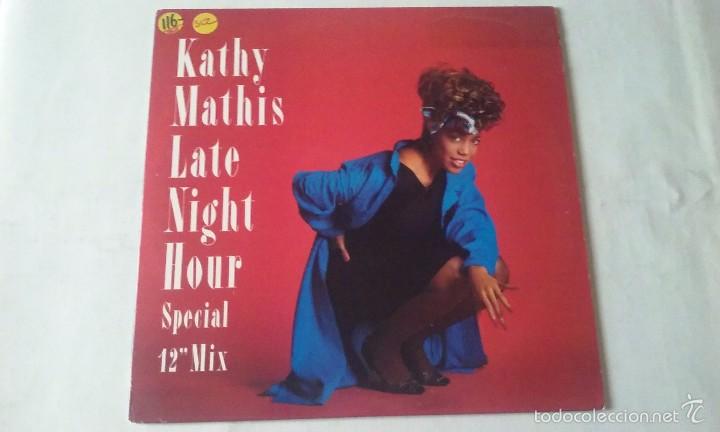 Discos de vinilo: Kathy Mathis - Late Night Hour - 1987 - Foto 1