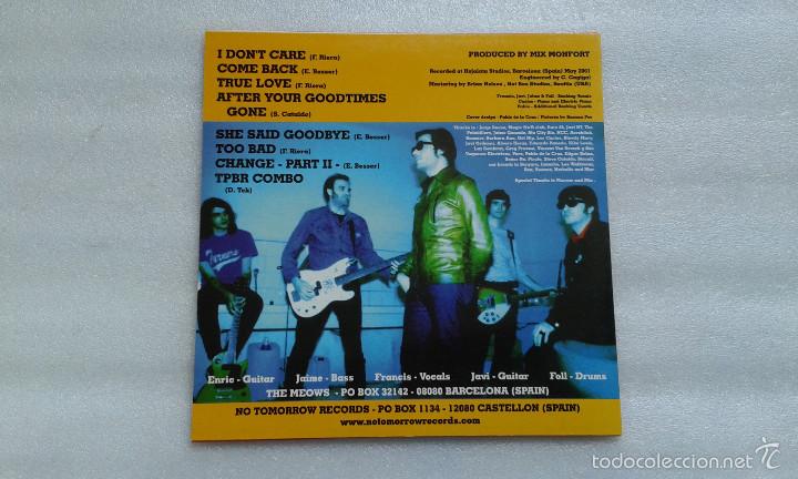 Discos de vinilo: THE MEOWS - MORE & BETTER   LP 2001    POWER POP - Foto 3
