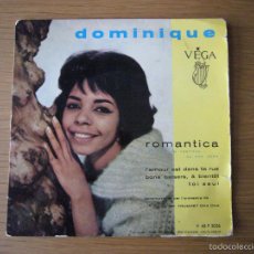 Discos de vinilo: RARE EP DOMINIQUE ROMANTICA L'AMOUR EST DANS TA TRUE OCHESTRE MR.TRUMPET CHA MINA PATTI VEGA 60'S. Lote 56738925