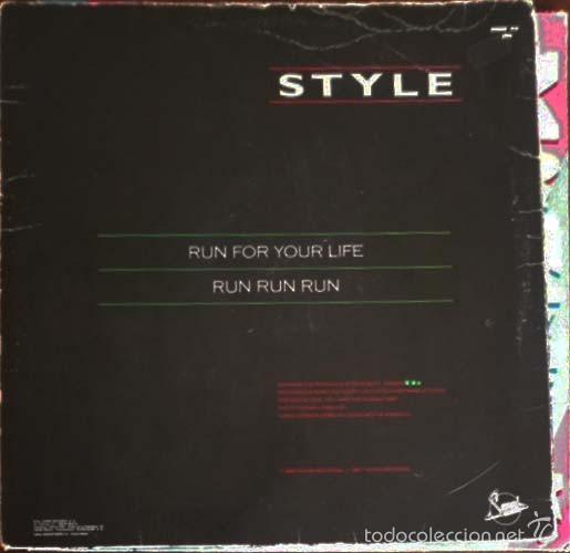 Discos de vinilo: Style. Run for your life. Run run run. Maxisingle - Foto 2