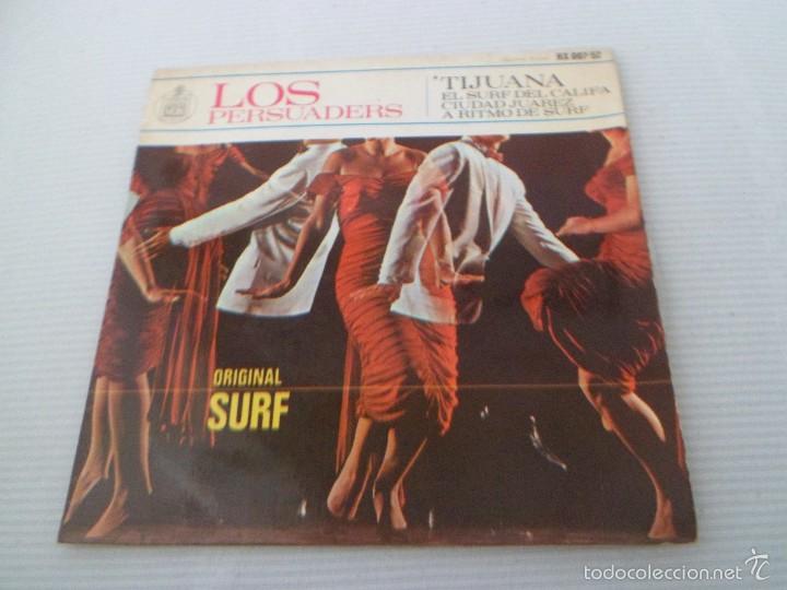 Discos de vinilo: LOS PERSUADERS - A RITMO DE SURF -TIJUANA ... - EP ESP 1964 (EX/VG++) - Foto 1