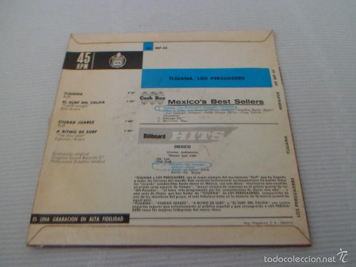 Discos de vinilo: LOS PERSUADERS - A RITMO DE SURF -TIJUANA ... - EP ESP 1964 (EX/VG++) - Foto 2