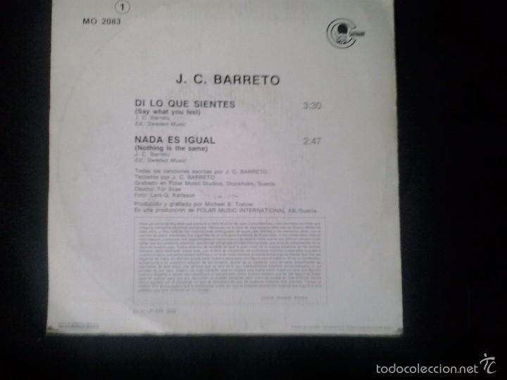Discos de vinilo: J.C. Barreto - Di Lo Que Sientes - Foto 2