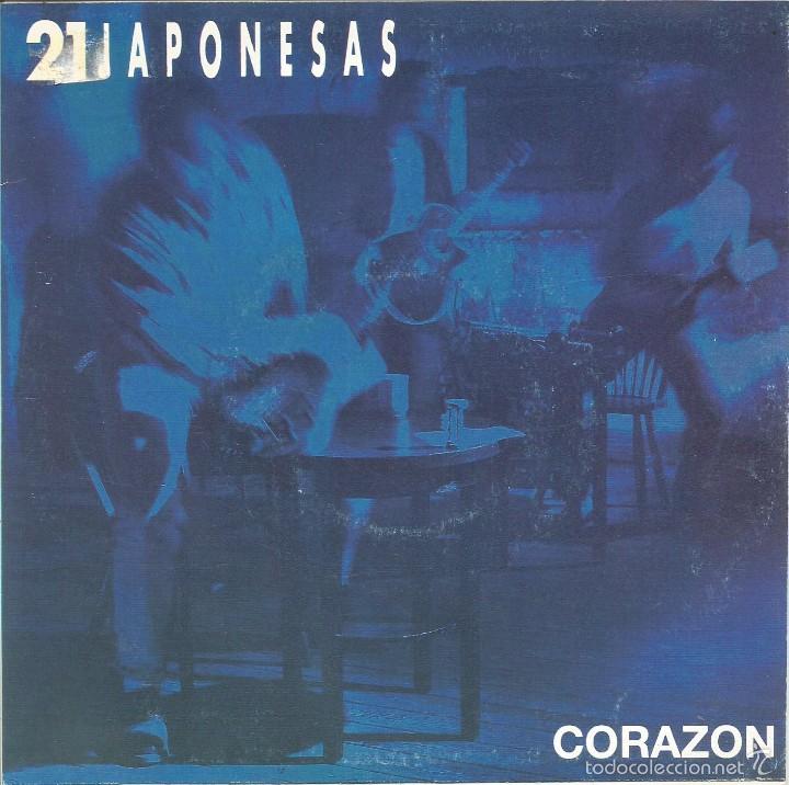 Discos de vinilo: 21 JAPONESAS-CORAZ&Oacute;N + MIRADAS CRUZADAS SINGLE VINILO 1990 SPAIN