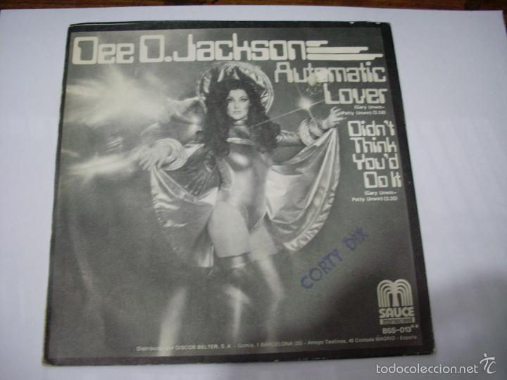 Discos de vinilo: DEE D. JACKSON Automatic lover-didnt think youd do it - Foto 2