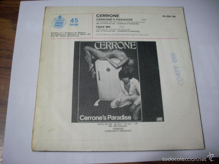Discos de vinilo: CERRONE Cerrones paradise-take me - Foto 2