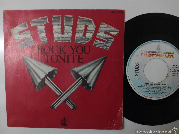 Discos de vinilo: Studs, Rock you Tonite 1982 - Foto 1
