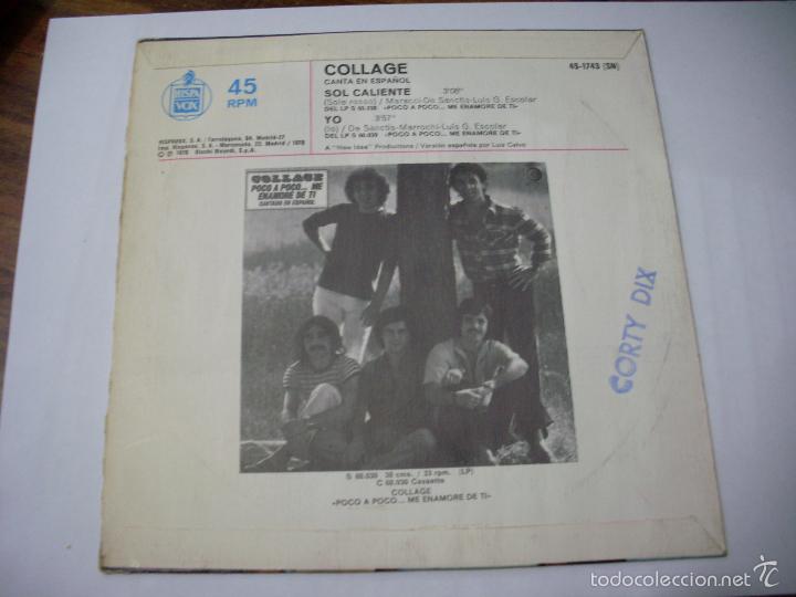 Discos de vinilo: COLLAGE -Canta en espa&ntilde;ol SOL CALIENTE -Yo - Foto 2