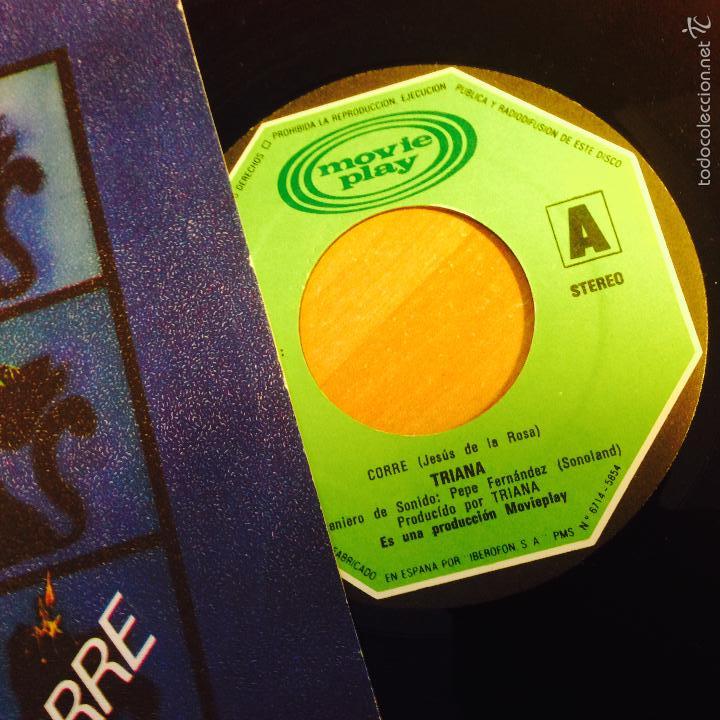 Discos de vinilo: TRIANA (CORRE) SINGLE ESPA&Ntilde;A 1981 (EPI1) - Foto 2
