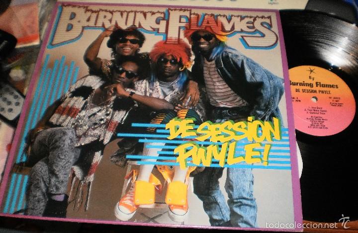 Discos de vinilo: BURNING FLAMES LP De Session Pwyle! U.S.A. 1987 - Foto 1
