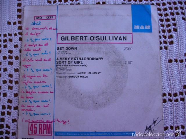 Discos de vinilo: Gilbert OSullivan   Get Down   EP  1973 - Foto 2