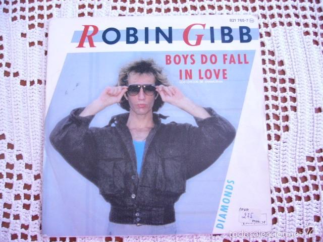 Discos de vinilo: Robin Gibb Boys do fall in love EP 1984 - Foto 1