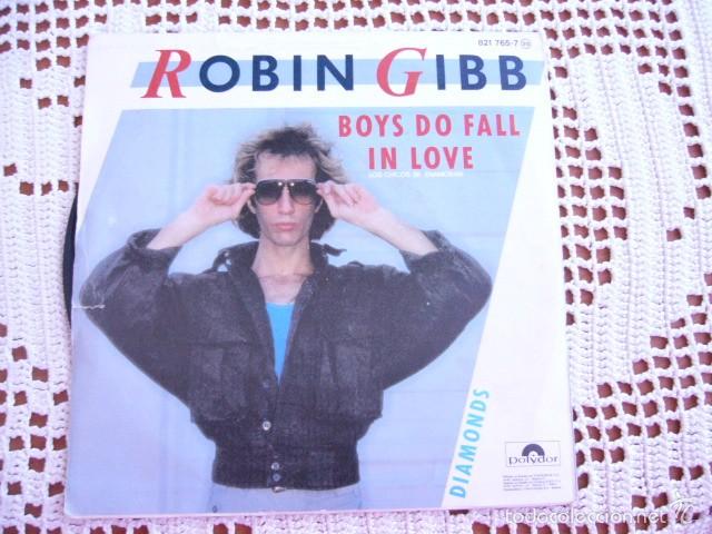 Discos de vinilo: Robin Gibb Boys do fall in love EP 1984 - Foto 2