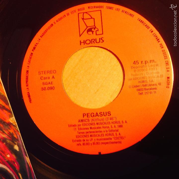 Discos de vinilo: PEGASUS (AMICS / ENDERROC ) SINGLE ESPA&Ntilde;A 1988 (EPI1) - Foto 2