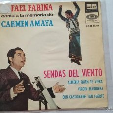 Discos de vinilo: RAFAEL FARINA (CANTA A CARMEN AMAYA) - SENDAS DEL VIENTO / ALMERIA QUIEN TE VIERA +2 (EP 1964)