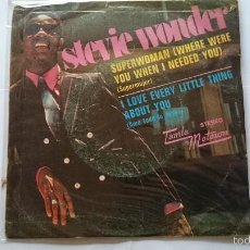 Discos de vinilo: STEVIE WONDER - SUPERWOMAN / I LOVE EVERY LITTLE THING ABOUT YOU (1972)