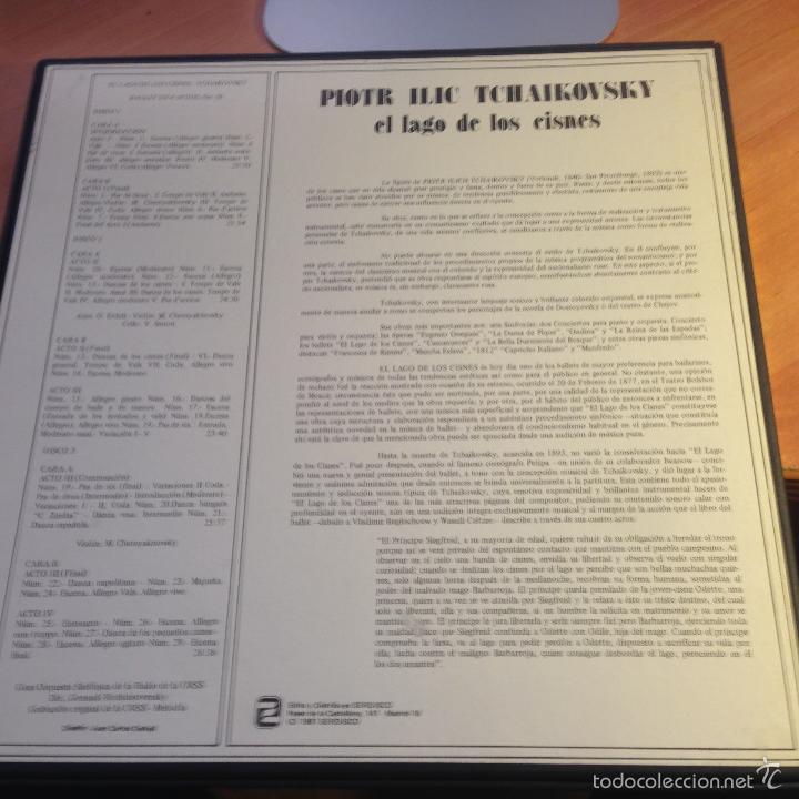 Discos de vinilo: EL LAGO DE LOS CISNES (TCHAIKOVSKY) 3 LP BOX  (AT) - Foto 2