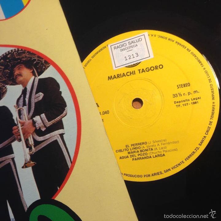Discos de vinilo: MARIACHI TAGORO LP 1981 ESPA&Ntilde;A (B-13) - Foto 3