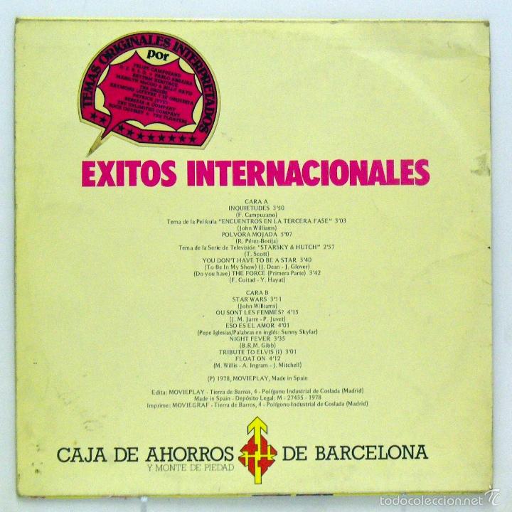 Discos de vinilo: Varios - &Eacute;xitos Internacionales - Banda Sonora (BSO) - (LP Vinilo. Original 1978) - Foto 2