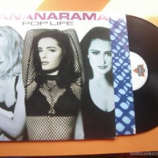 Discos de vinilo: BANANARAMA– POP LIFE - LP SPAIN 1991 CON ENCARTES PEPETO. Lote 56897152