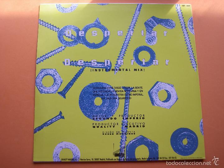 Discos de vinilo: Segundo Imperio - Despertar - MaxiSingle 1991 PEPETO - Foto 2