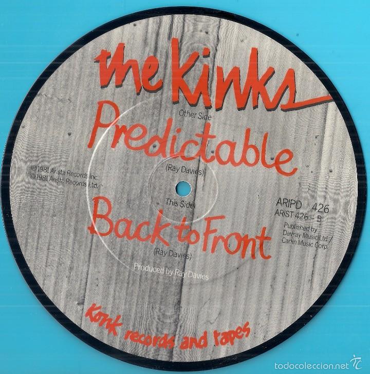 Discos de vinilo: KINKS, THE: PREDICTABLE / BACK TO FRONT - Foto 1