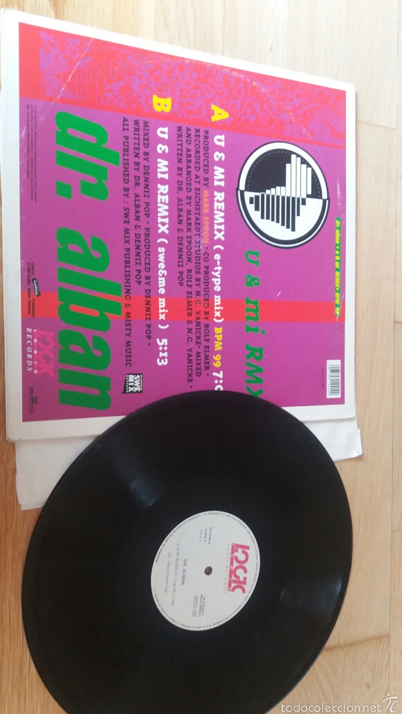 Discos de vinilo: Dr Alban &rdquo; U & MI&rdquo; Remix 1991. - Foto 2