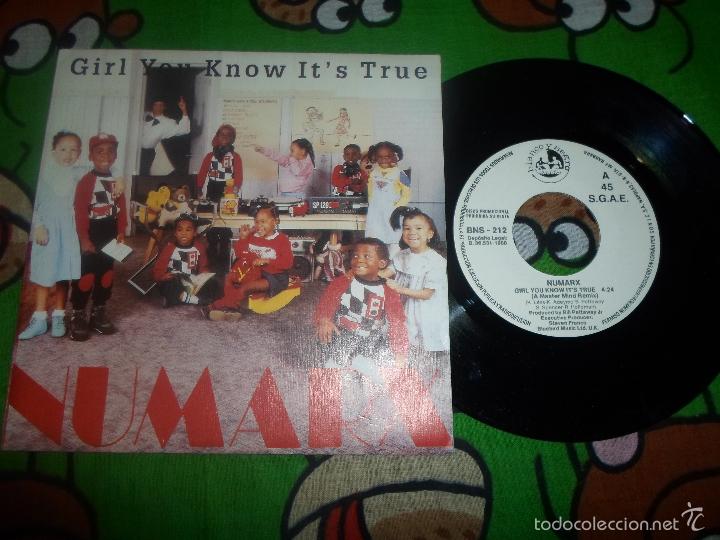 Discos de vinilo: NUMARX GIRL YOU KNOW IT&acute;S TRUE - Foto 1