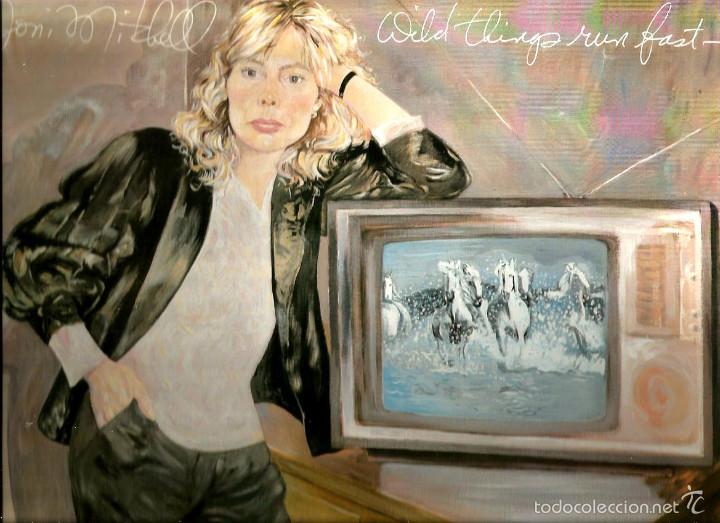 Discos de vinilo: LP JONI MITCHELL : WILD THINGS RUN FAST (ORIGINAL UK ) - Foto 1