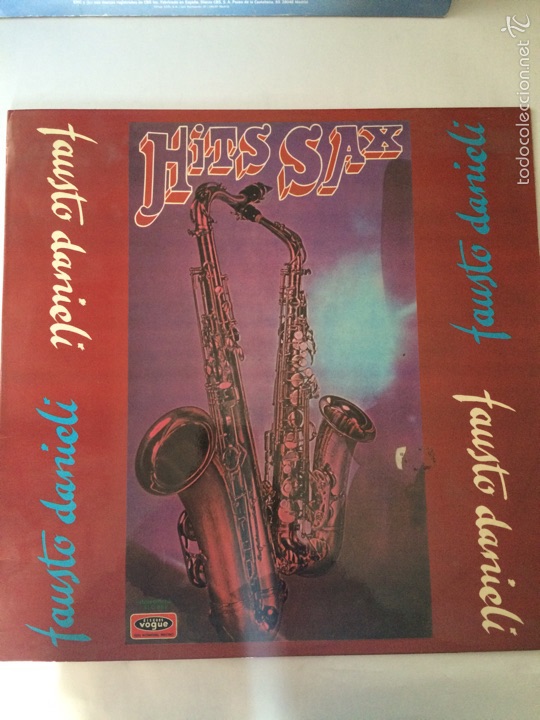 Discos de vinilo: FAUSTO DANIELI-HITS SAX-NUEVO - Foto 1