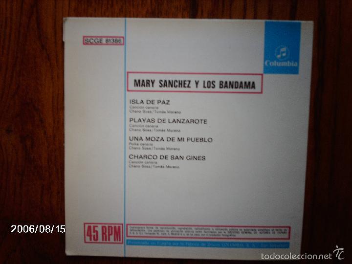 Discos de vinilo: mary sanchez y los bandama - isla de paz + 3 - Foto 2