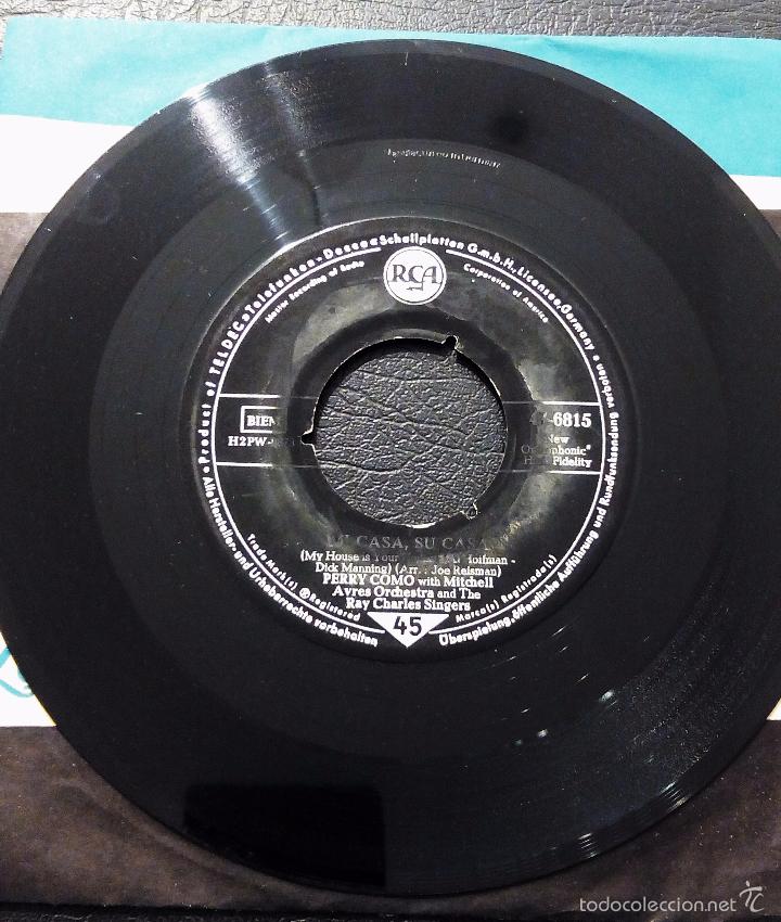 Discos de vinilo: SINGLE PERRY COMO - MI CASA, SU CASA - ROUND AND ROUND - RCA. - Foto 4