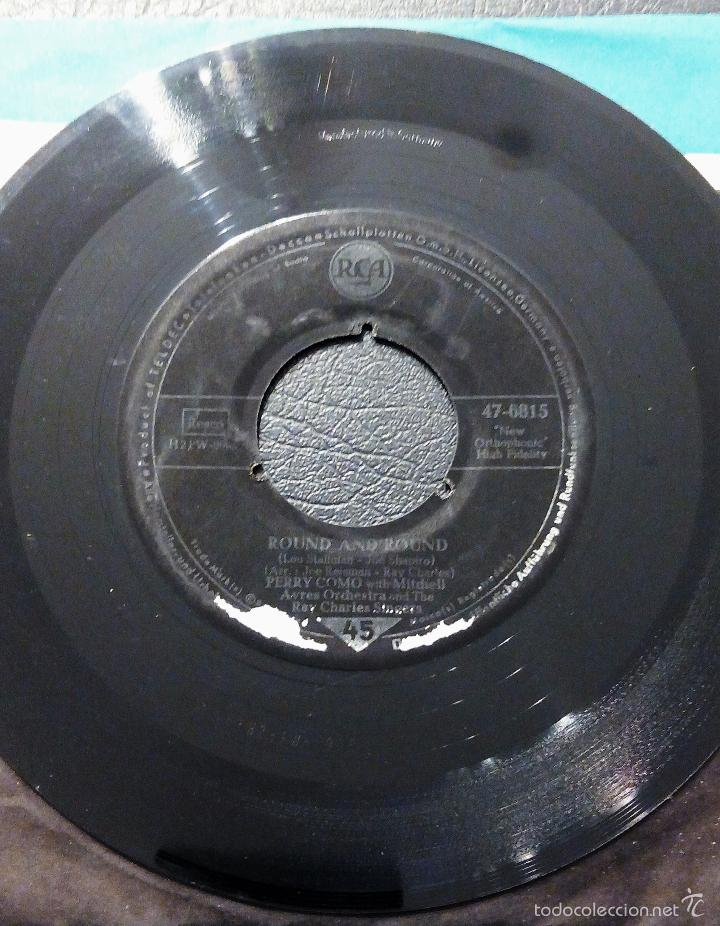 Discos de vinilo: SINGLE PERRY COMO - MI CASA, SU CASA - ROUND AND ROUND - RCA. - Foto 5