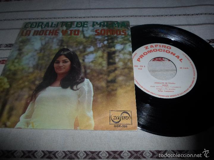 Discos de vinilo: CORALITO DE PALMA LA NOCHE Y TU - Foto 1