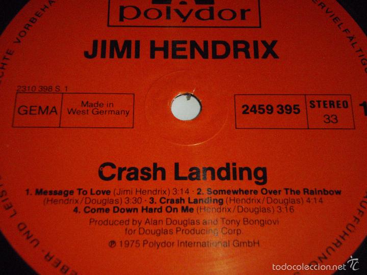 Discos de vinilo: Jimi Hendrix &ndash; Crash Landing, Germany 1975 Polydor* - Foto 3