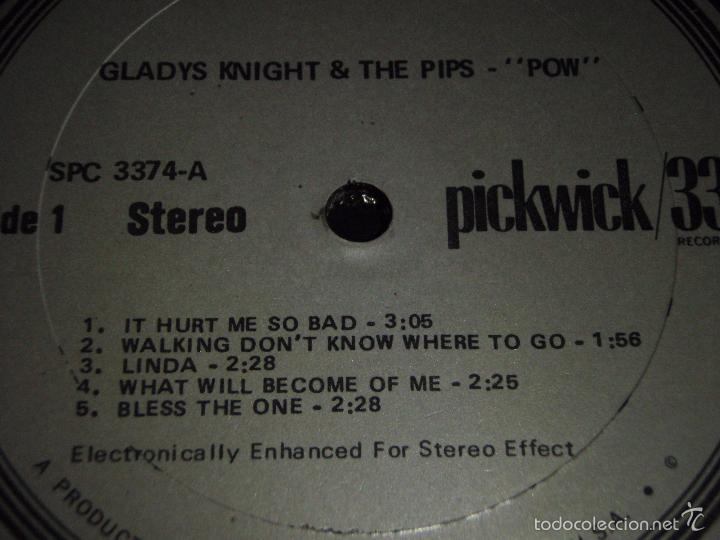 Discos de vinilo: Gladys Knight & The Pips - Pow!, US 1975 Pickwick - Foto 3