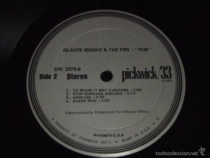 Discos de vinilo: Gladys Knight & The Pips - Pow!, US 1975 Pickwick - Foto 5