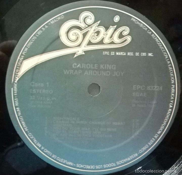 Discos de vinilo: Carole King, Wrap Around Joy, Epic-EPC 83224 - Foto 3