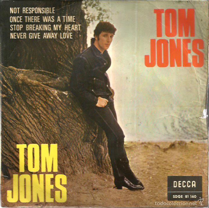 Discos de vinilo: EP TOM JONES : NOT RESPONSABLE - Foto 1