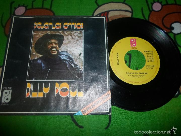 Discos de vinilo: BILLY PAUL / DEJENLES ENTRAR - Foto 1