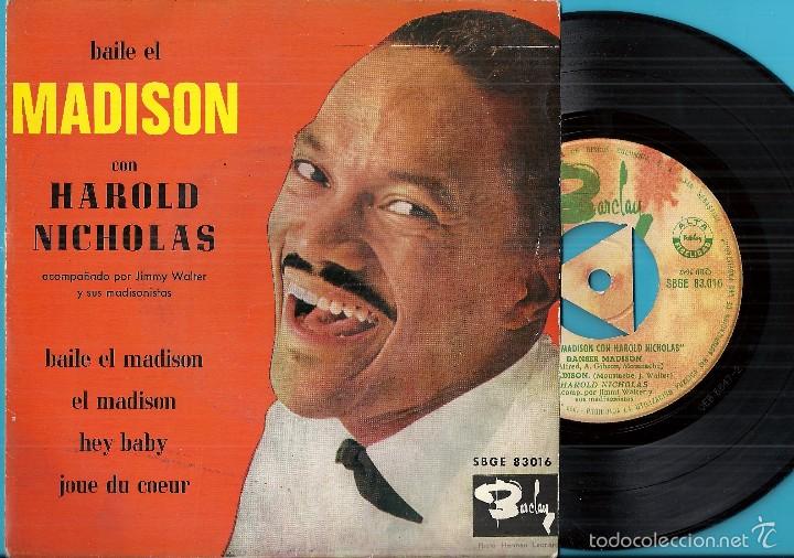 Dischi in vinile: HAROLD NICHOLAS: BAILE EL MADISON / EL MADISON / HEY BABY / JOUE DU COEUR