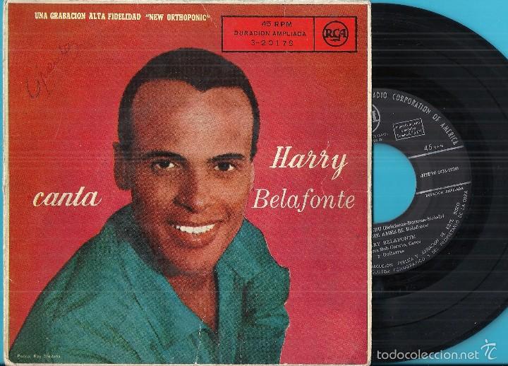 Dischi in vinile: HARRY BELAFONTE: LA MUJER DE LOS COCOS / ISLA AL SOL / MAMA MIRA BUBU / NUNCA ME AMES