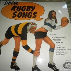 Discos de vinilo: SINFUL RUGBY SONGS LP - ORIGINAL INGLES - HALLMARK RECORDS 1970 - STEREO -. Lote 197733763
