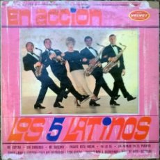 Discos de vinilo: LOS 5 LATINOS. EN ACCIÓN. VELVET. VENEZUELA 1966 LP. Lote 56976906