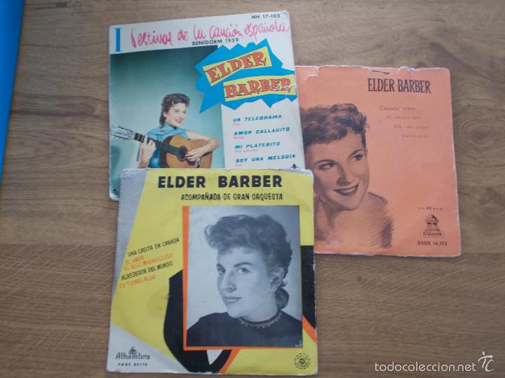 Discos de vinilo: ELDER BARBER. LOTE DE TRES EPS - Foto 1