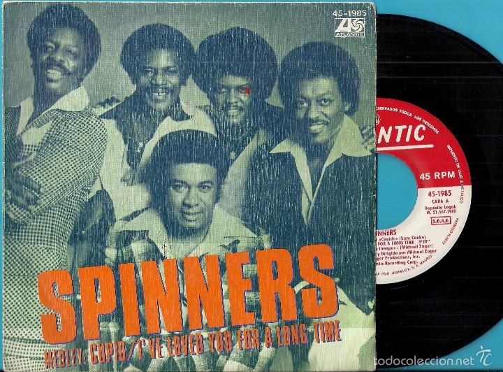 Discos de vinilo: SPINNERS: MEDLEY: CUPID - I&acute;VE LOVED YOU FOR A LONG TIME / PIPEDREAM - Foto 1